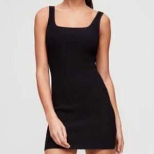 Babaton Sculpt Knit Midi Dress Black Size S